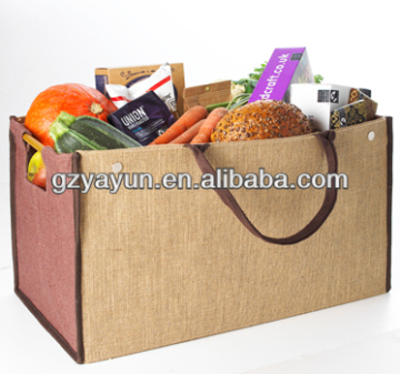 2016new style jute bag,jute packing bag,jute buggy bag