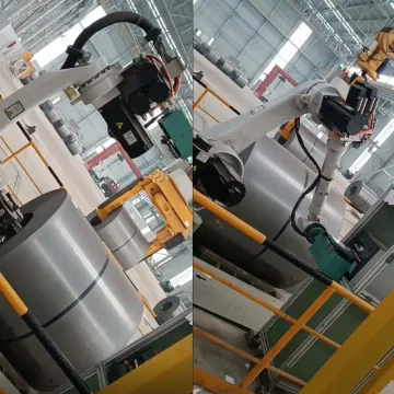 Automatic Labelling Machine for Steel Industrial Packaging