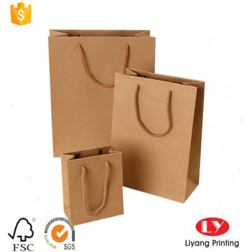 Paper shopping packaging bag with strong handle