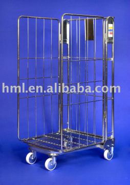 Foldable and Stackable Roll Box Pallet