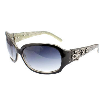 Fashionable ladies' sunglasses, UV protected polycarbonate lens