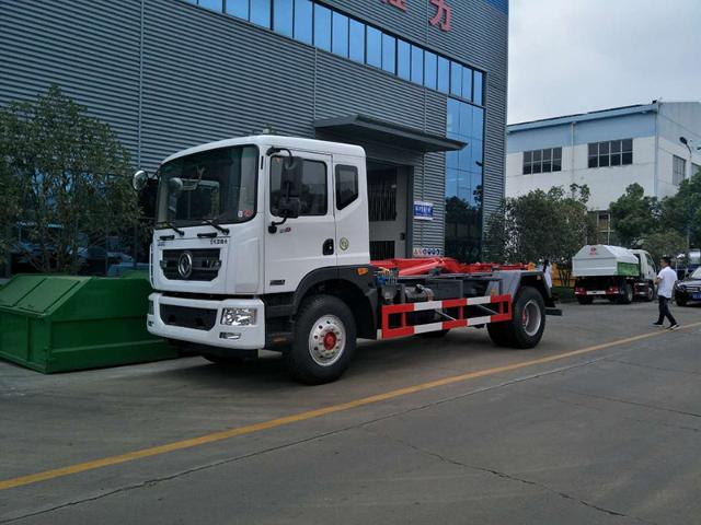 Euro Vi Dongfeng Dolica D9 Hook Arm Type Garbage Truck 2 Jpg