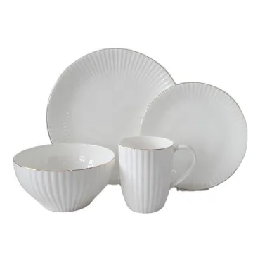 Hotel Wedding Ceramic Plate Stocked Small Customized