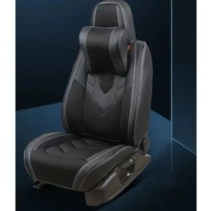 Universal Car Seat Cushion and Headrest Covers for Front Seat Back Cushions