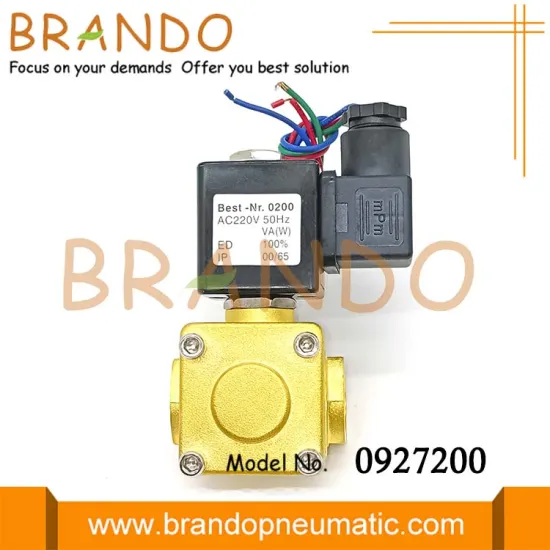 1/2'' 0927200 Brass Solenoid Valve 2 Way Normally Closed Valve For Air Compressor 12V 24V 110V 220V DC AC