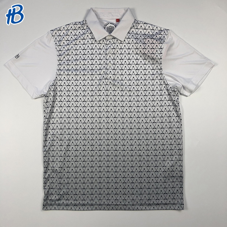 customized logo white shirts polyester knit polo shirts