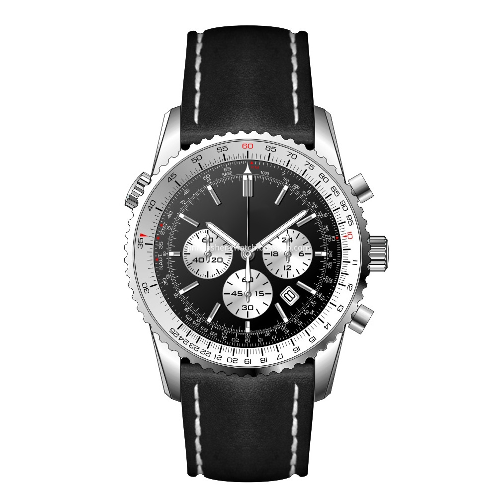 Silver Black Men Watches