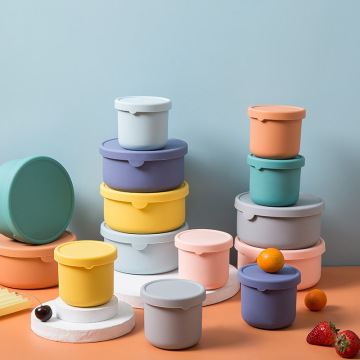 Collapsible Silicone Baby Bento Lunch Box - 250ml & 700ml, Microwave Safe and Leakproof