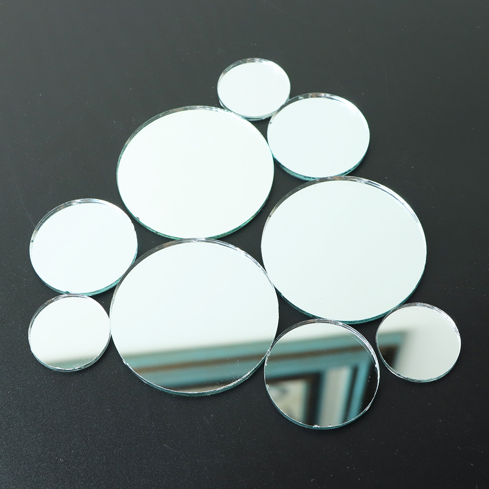 1.5mm 1.8mm Small square round sheet  mirror glass for decoration