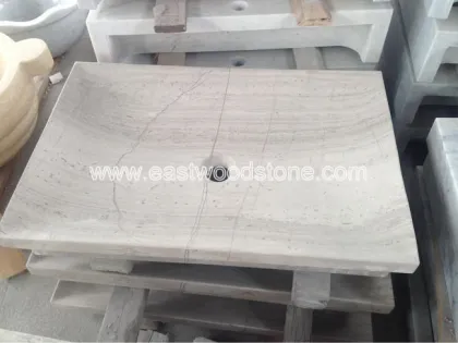 bacia de pedra branca casa de banho