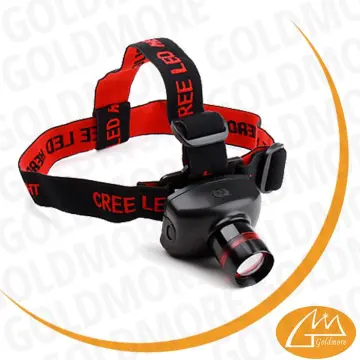adjustable zoomable head lamp red with Lycra head lacing