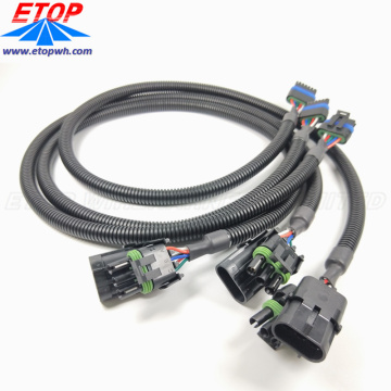 Arnés de alambre de automóvil personalizado y conjuntos de cables