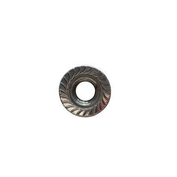 Grinder de ángulo de latón de acero inoxidable de acero inoxidable personalizado con bloqueo de nylon nylon chapado en zinc DIN6923 NUTS de brida hexadecimal: sujetadores de alta calidad para aplicaciones duraderas