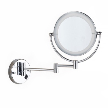 Fapully Home Decoration 360 Degree Magnifying Wall-Mounted LED Makeup Mirror