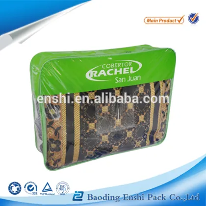 Clear PVC Plastic Zipper Bag Quilt Pillow Blanket Packaging Bags