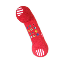 Almohada de lanzamiento de teléfono de color rojo rojo infantilmente suave