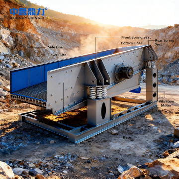 Mangeoire vibrante durable avec vitesse réglable