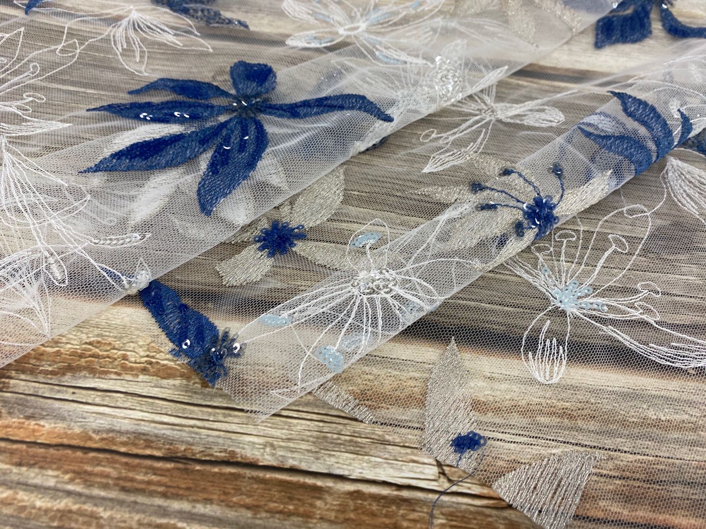 Sequins Embroidery Fabric