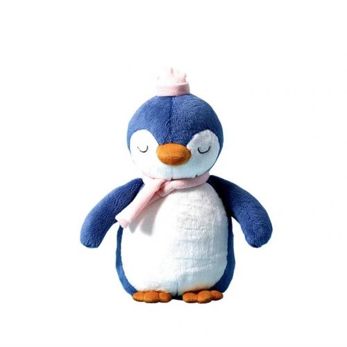 Cute blue penguin stuffed children's sleep toy