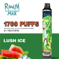 R&amp;M Max PRO 3600puff القابل لإعادة الشحن القابل لإعادة الشحن