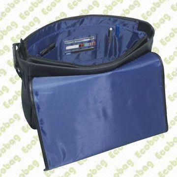 Cotton Bag, Rear Exterior Features an Open Top Pocket with Magnetic Closure