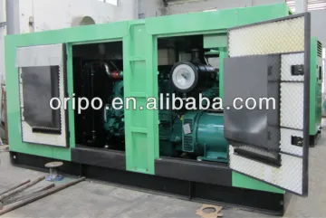 400kva silent genset diesel engine synchronous brushless alternator with soundproof canopy