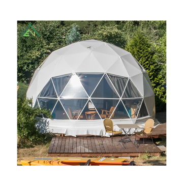 Clear Geodome Tent: Transparent 10-Person Winter-Proof Swimming Pool Dome for Glamping