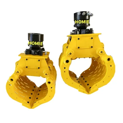 HOMIE Excavator Attachments: Rotating Demolition and Sorting Grapples for Recycling