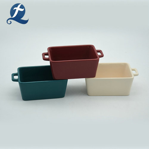 Home Custom Ceramic Bakeware With Handle