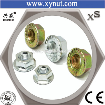Factory Price Zinc Plated Colored DIN6923 M12 Carbon Steel Hex Flange Nut