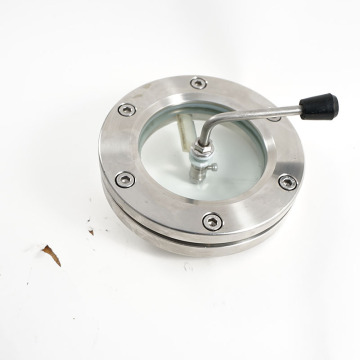 Stainless steel flange wiper sight glass