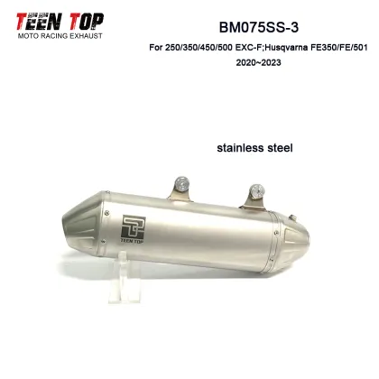 Titanium Alloy Exhaust System for 2020-2023 250 EXC-F, 350 EXC-F, and 350 XCF-W Motocross Bikes