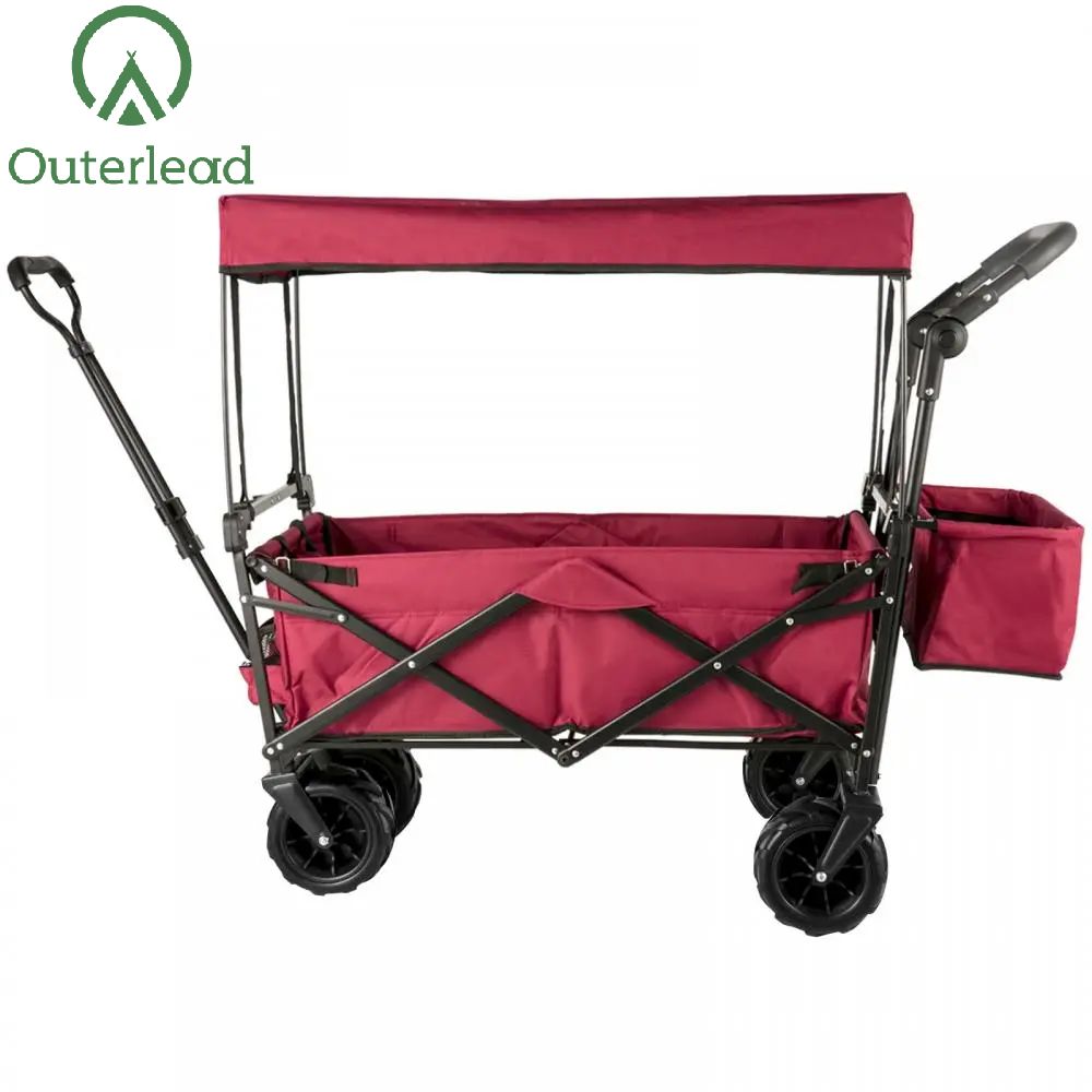 Collapsible Beach Wagon With Canopy 8 Jpg