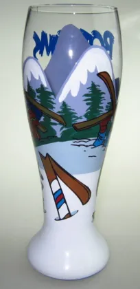 wholesale Hand painted hoegaarden cheap beer glass steins