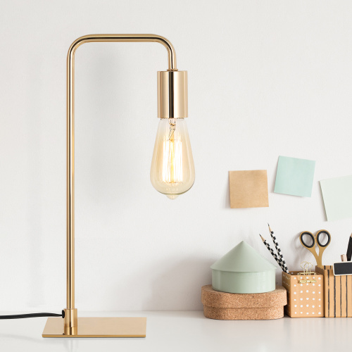 Industrielle goldene Farbe kleine Metalltischlampe