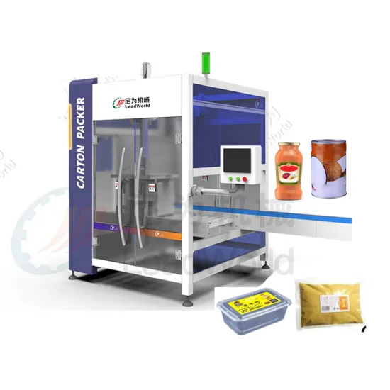 Automatic Carton Box Packing Machine for Bottles and Boxes