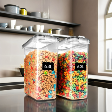 6.3L 2-Pack Food Storage Containers with Stickers and Pen
