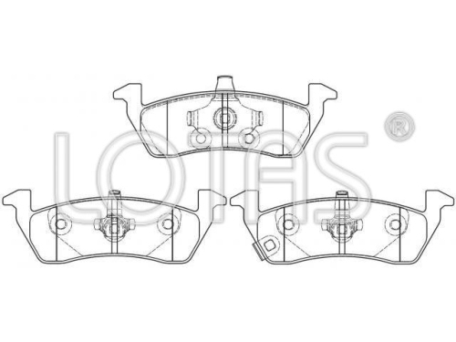 Brake Pad Set Dodge Minivans