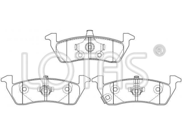 Brake Pad Set Dodge Minivans