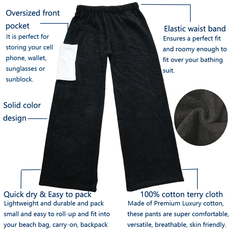 Swim Terry Towel Pants For Adults Kids High Quality Swim Terry