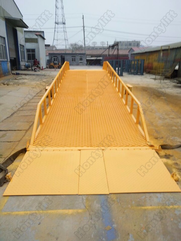 Mobile Container Loading Ramp Guards 14 Ton Mobile Container Loading Ramps For Trailers And Forklift With Ce ...