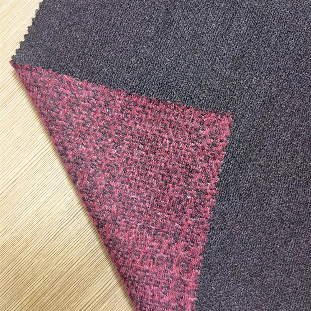 Polyester Spandex Knitted Jacquard Textured Fabric 