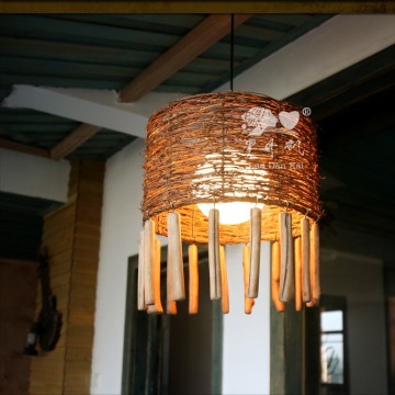 2016 Popular Decorative Big Rattan Pendant Lamp For Restaurant