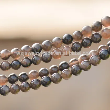 Natural ice Obsidian loose beads Obsidian semi-finished products wholesale direct deal