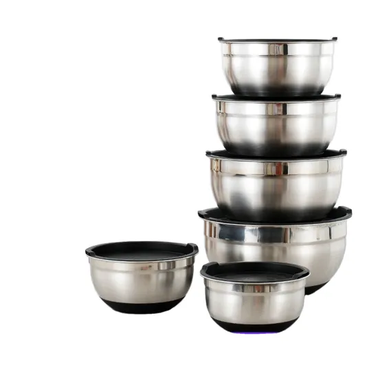 Modern Durable Stainless Steel Salad Bowl - High-Quality Multifunctional Fruit and Vegetable Basin