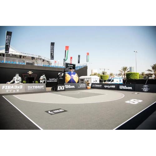 Lantai Olahraga Bola Basket Outdoor FIBA ​​33 yang disetujui