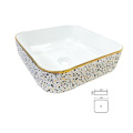 Customized Gold Color Ceramic Art Basin