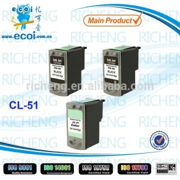 Printers remanufactured toner ink cartridges for CL51