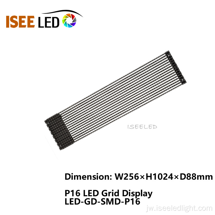 P16 ruangan LED Transparent LED Tampilan Grid