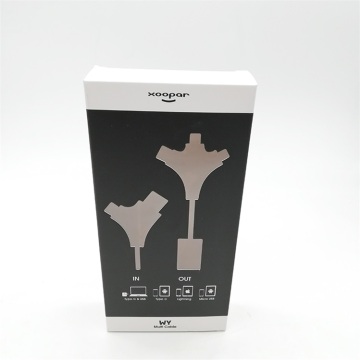 Custom Reverse Two Tuck End Black Gift Box